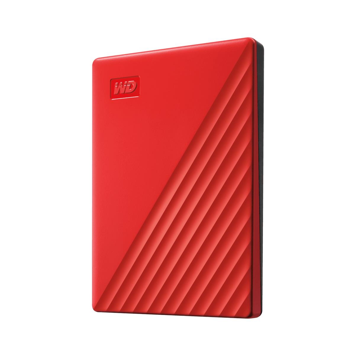 WESTERN DIGITAL Hard Drive - My Passport - 4TB - USB-A/C 3.2 Gen 1 - Red