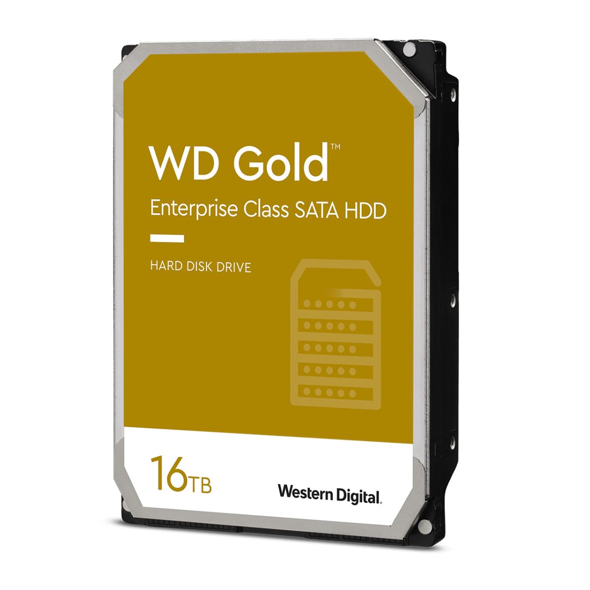 WESTERN DIGITAL Hard Drive - WD Gold WD161KRYZ - 16TB - SATA 6Gb/s - 3.5in - 7200rpm - 512MB Buffer