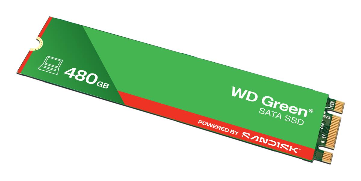 WESTERN DIGITAL SSD - WD Green - 480GB - SATA 6Gb/s - M.2 2280 - MTTF 2.0M hours