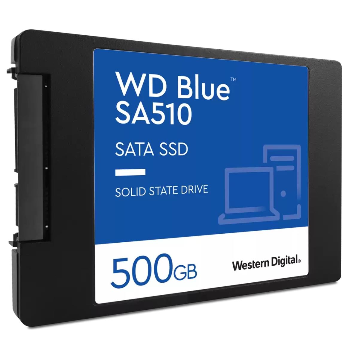 WESTERN DIGITAL SSD - WD Blue SA510 - 500GB - SATA 6Gb/s - 2.5in - 7mm Cased