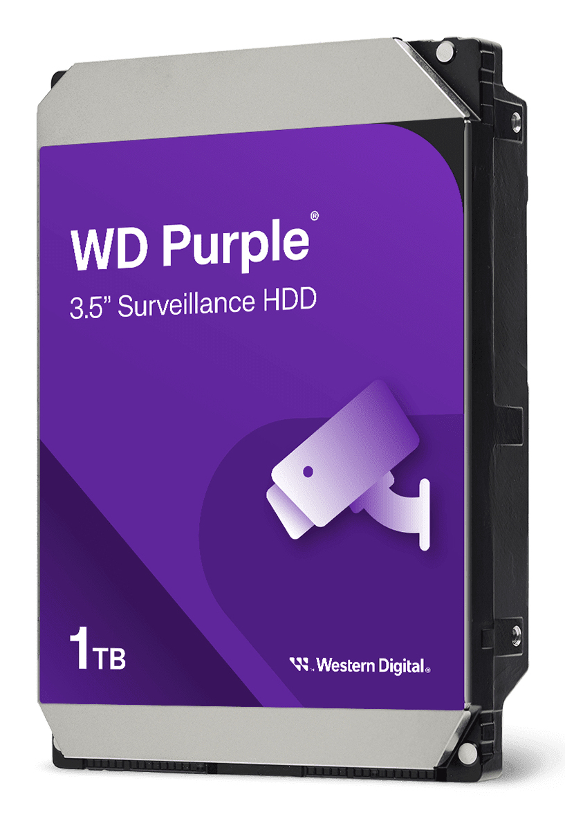 WESTERN DIGITAL Hard Drive - Wd Purple WD11PURZ  - 1TB - SATA 6Gb/s - 3.5in - 5400Rpm - 64MB Cache - 110MB/s