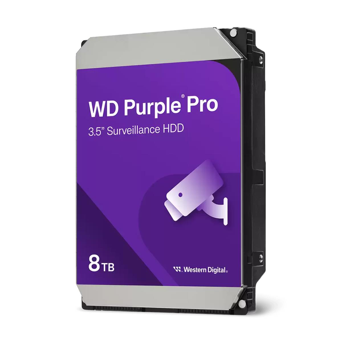 WESTERN DIGITAL Hard Drive - WD Purple Pro WD8002PURP - 8TB - SATA 6Gb/s - 3.5in  - 7200rpm