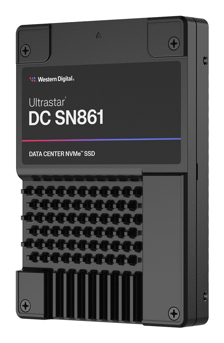 WESTERN DIGITAL SSD - Ultrastar DC SN861 - 7.68TB - Pci-e Gen 5 x4 - U.2 2.5in - ISE