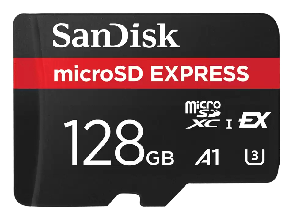 WESTERN DIGITAL Express microSD Card 128GB 880MB/s Read
