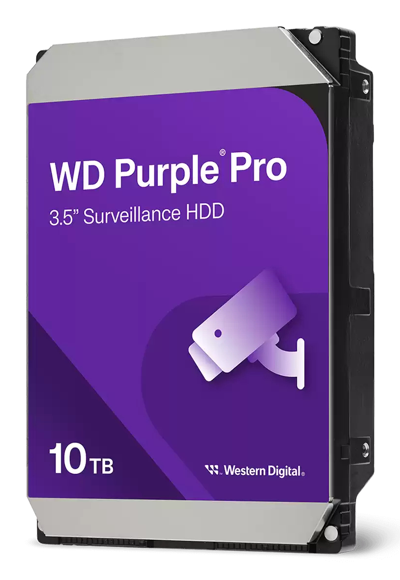 WESTERN DIGITAL Hard Drive - Wd Purple Pro WD102PURP - 10TB - SATA 6Gb/s - 3.5in  - 7200rpm