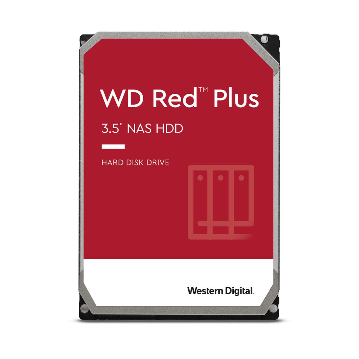 WESTERN DIGITAL Hard Drive - Red Plus WD100EFGX - 10TB - SATA - 3.5in  - 7200rpm