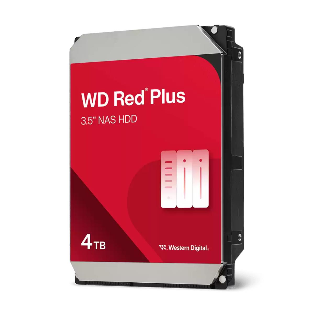 WESTERN DIGITAL Hard Drive - WD Red Plus WD40EFZZ - 4TB - SATA - 128MB