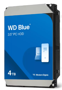 WESTERN DIGITAL Hard Drive - WD BLUE WD40EZZX - 4TB - SATA 6GB/S - 3.5in - 5400RPM - 128MB - CMR