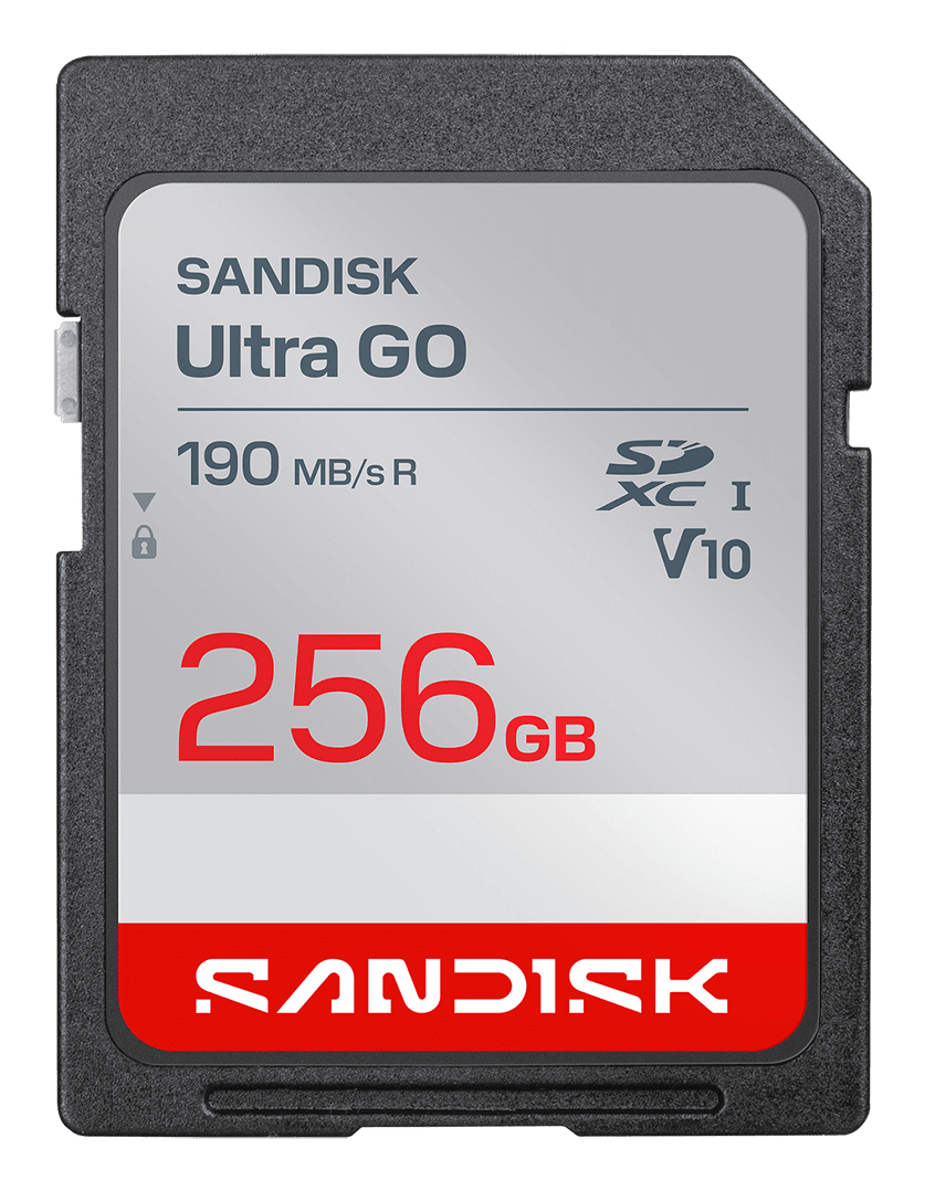 WESTERN DIGITAL SanDisk Ultra GO SDHC and SDXC UHS-I Card - 256GB 190MB/s