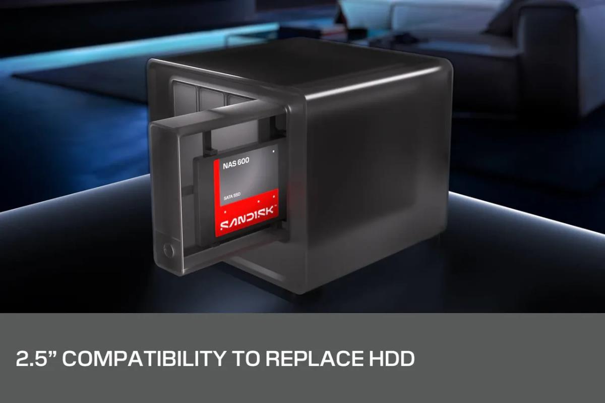 WESTERN DIGITAL SSD - SANDISK NAS 600 - 4TB - SATA 6Gb/s - 2.5in or 7mm Bay