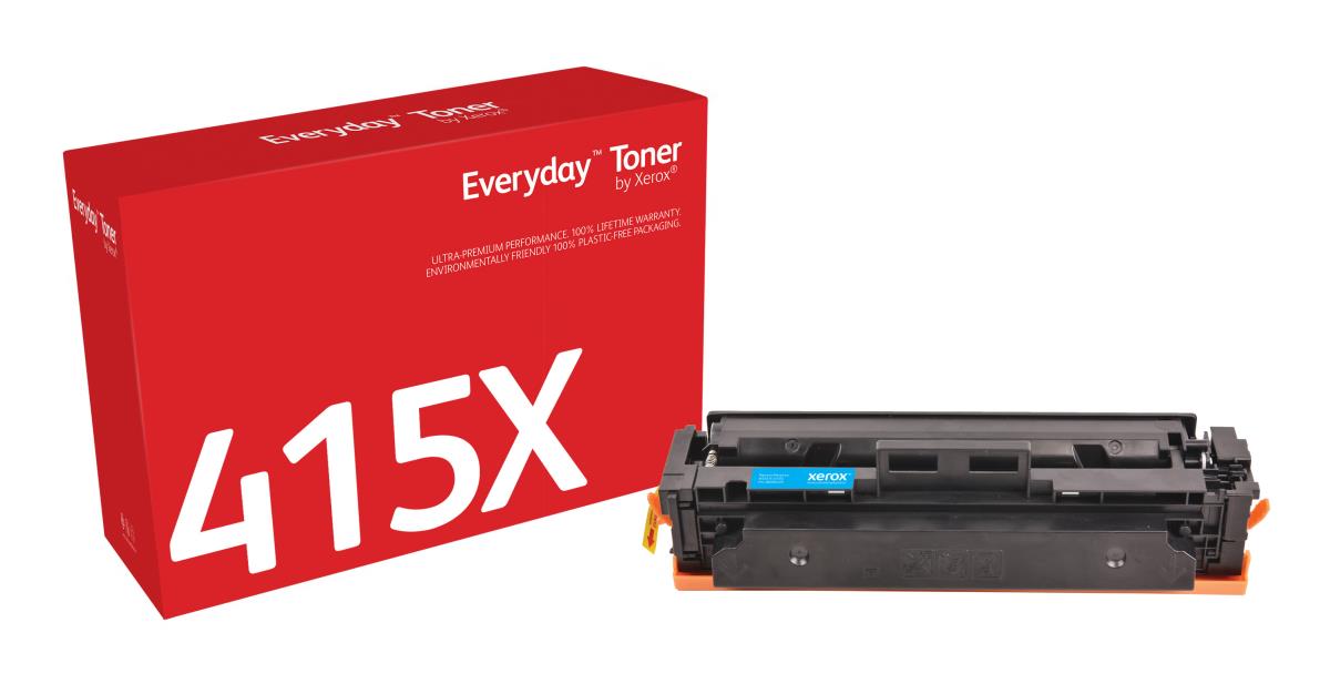 XEROX Everyday Compatible Toner Cartridge - HP 415X (W2031X) - High Capacity - 6000 Pages - Cyan