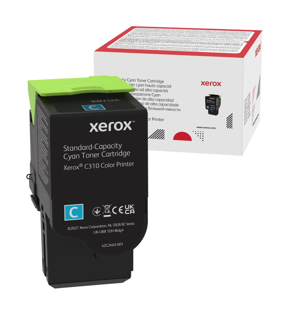 XEROX Toner Cartridge - C310 - Standard Yield - 2000 Pages - Cyan
