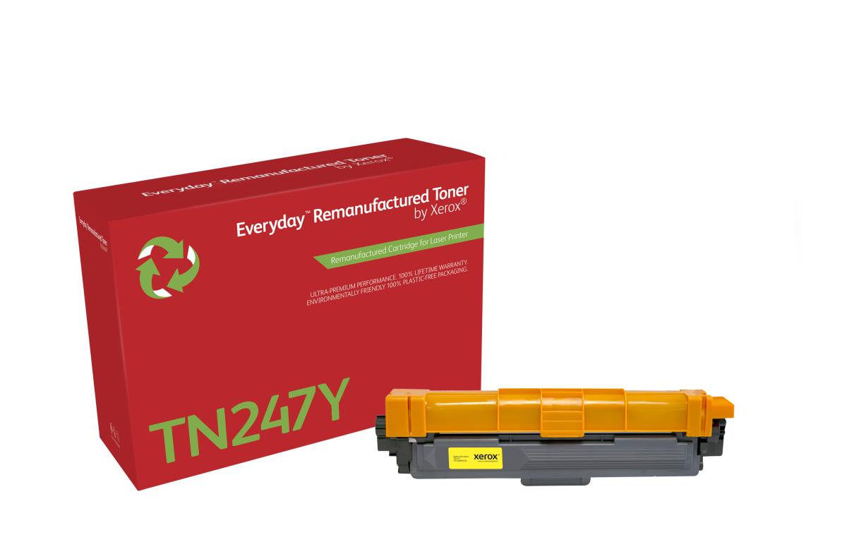 XEROX Everyday Remanufactured Compatible Toner Cartridge - Brother TN247Y - High Capacity - 2300 Pages - Yellow