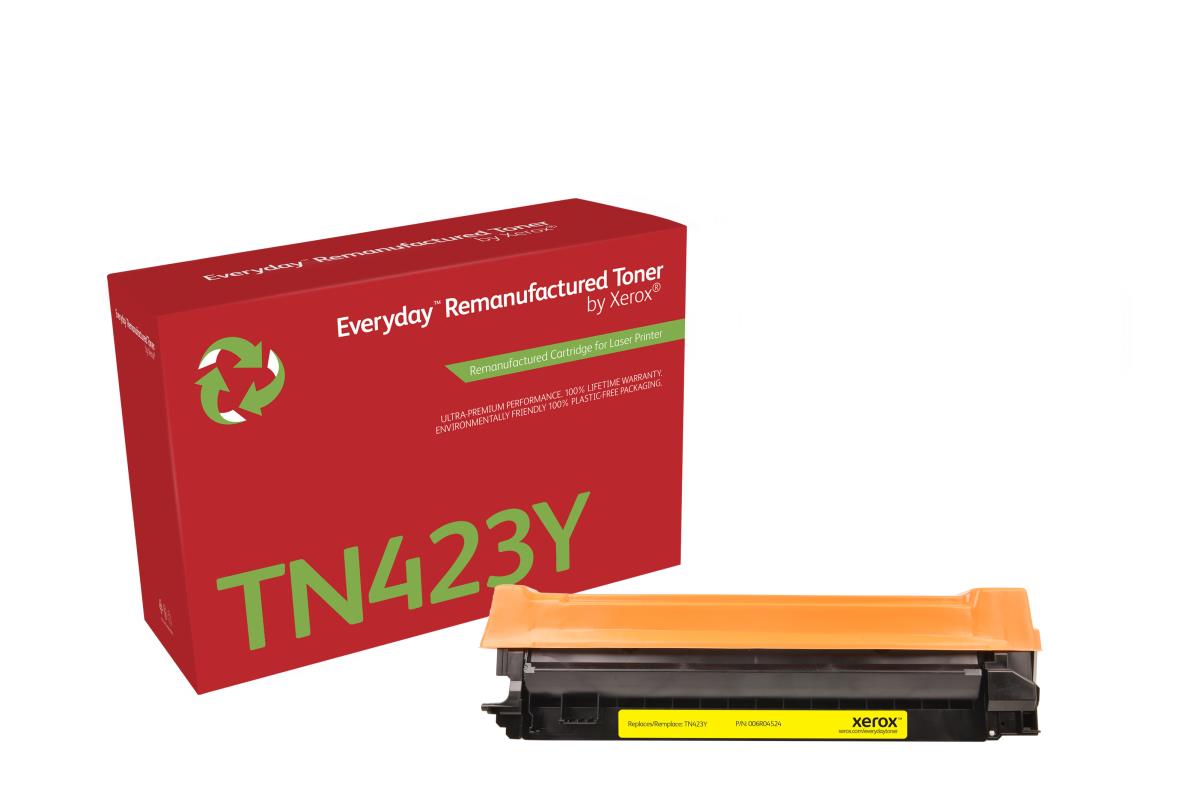 XEROX Everyday Remanufactured Compatible Toner Cartridge - Brother TN423Y - High Capacity - 4000 Pages - Yellow