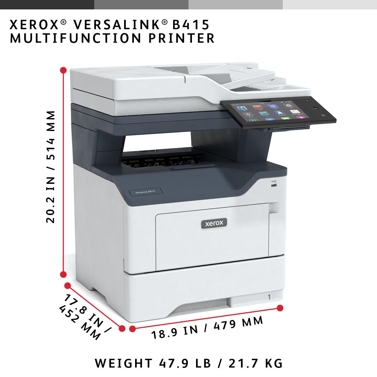 XEROX VersaLink B415V/DN - Color Multifunction - Laser - A4 - USB/ Ethernet / NFC