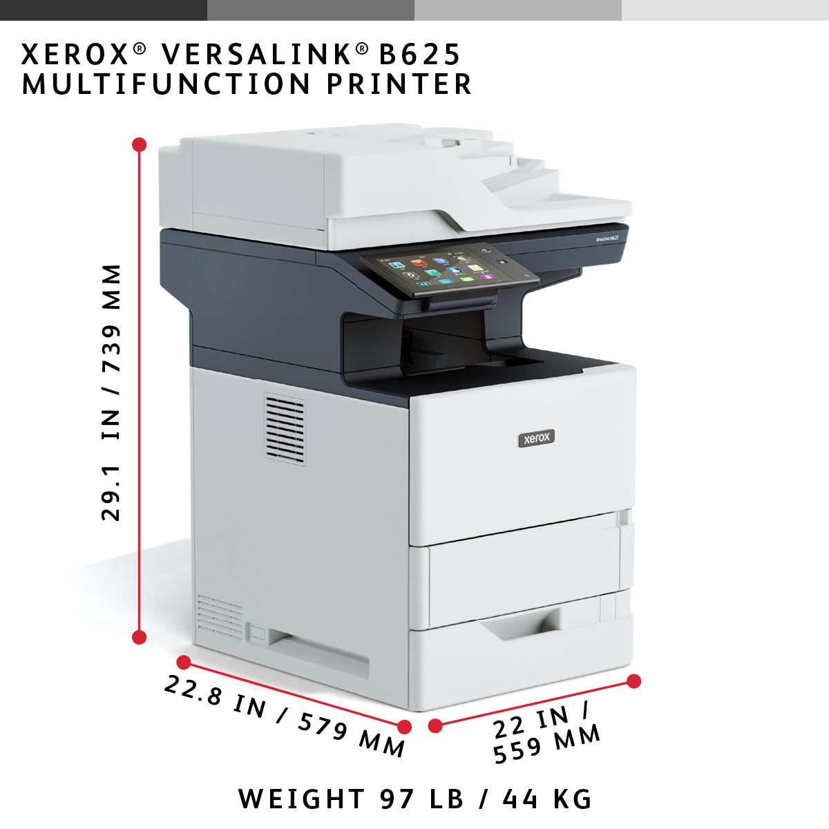XEROX VersaLink B625V/DN - Printer - Laser - A4 - USB/ Ethernet / NFC