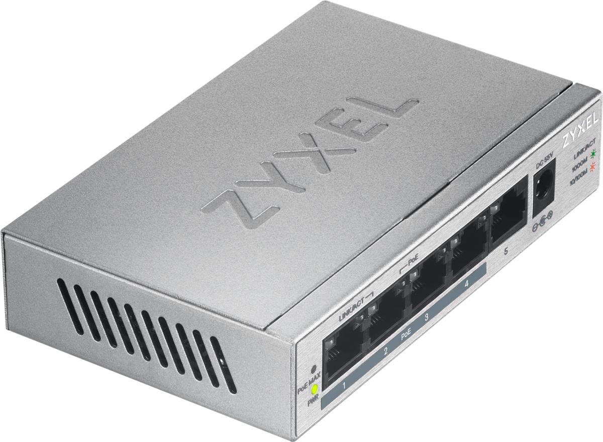ZYXEL Gs1005hp - Gbe Unmanaged Poe+ Switch - 5 Port Uk