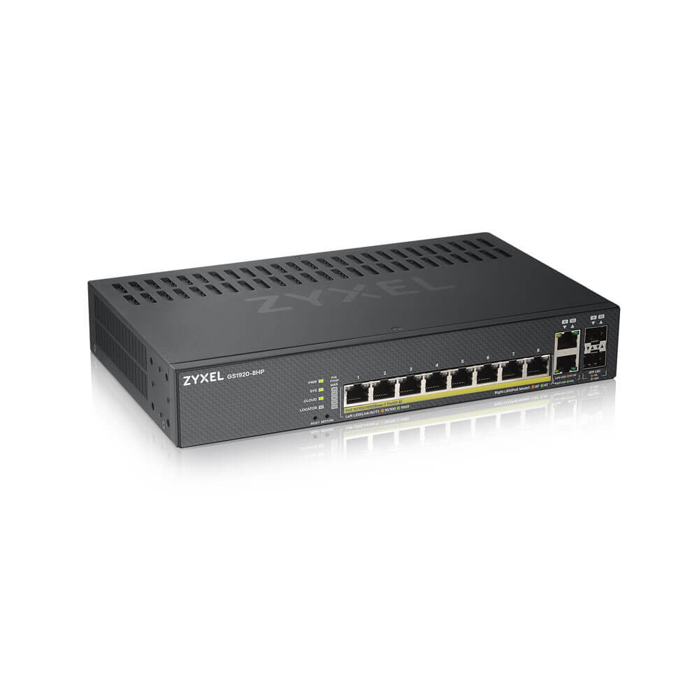 ZYXEL Gs1920-8hpv2 10port Smartswitch Hybird Mode Standalone