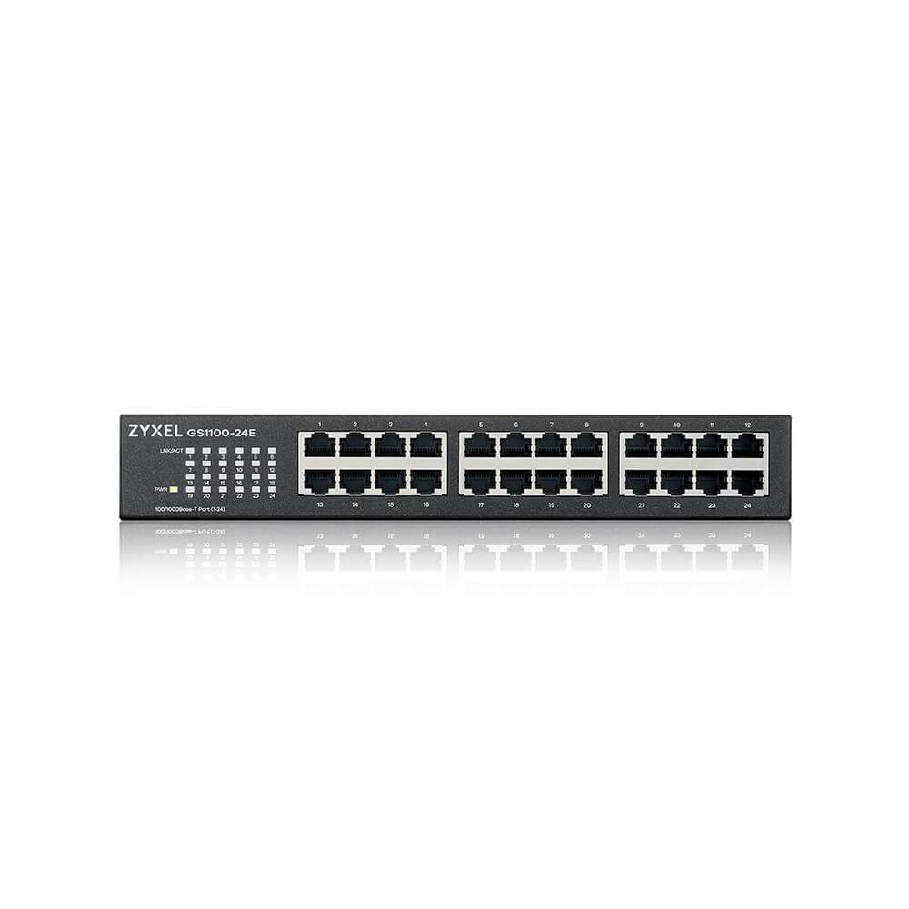 ZYXEL Gs1100 24e - Gbe Unmanaged Switch V3 - 24 Ports Uk