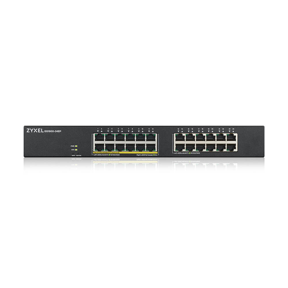 ZYXEL Gs1900 24ep - Gbe Smart Managed Switch Poe - 24 Port Uk