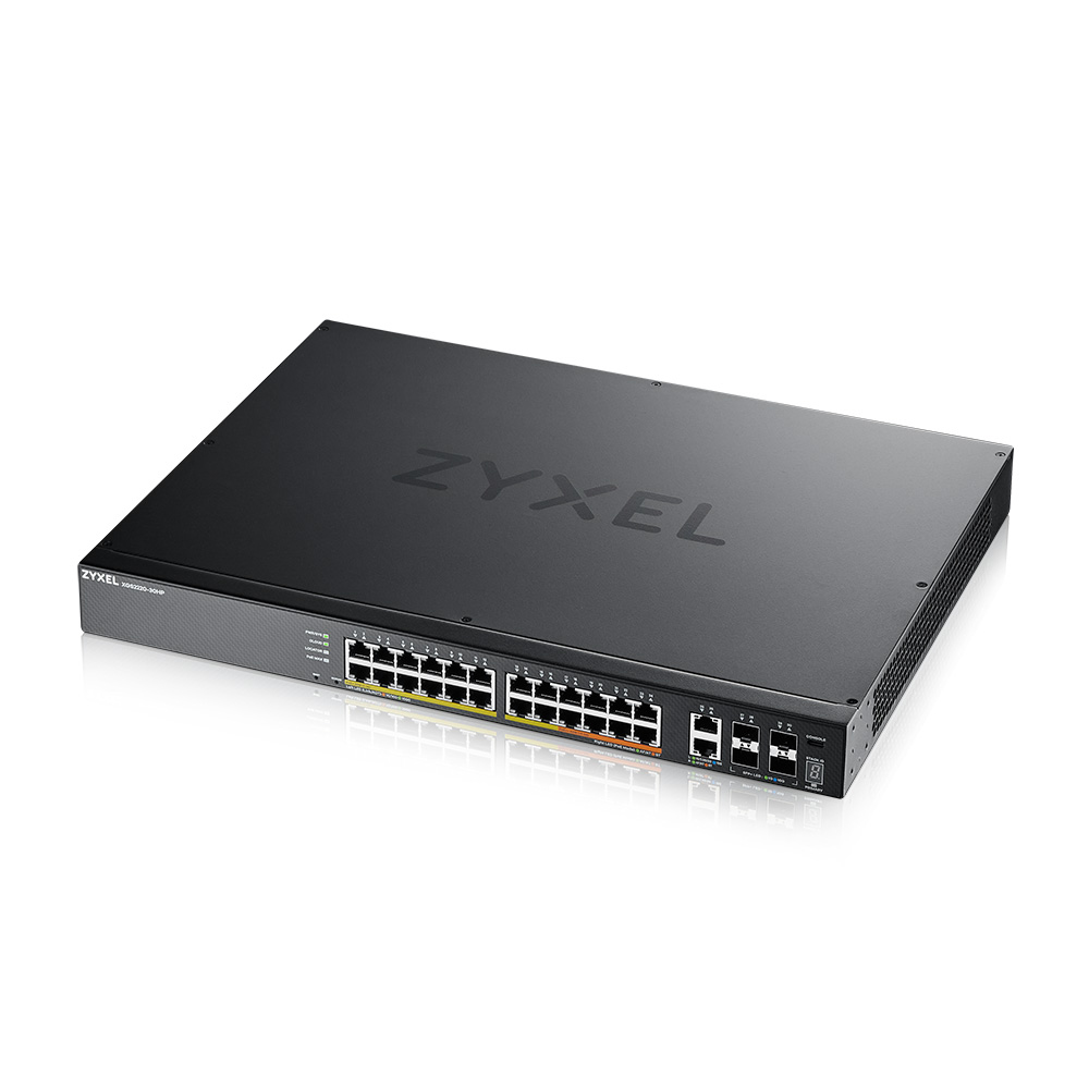 ZYXEL Xgs2220 30hp - L3 Access Nebulaflex Pro Switch Poe 400w - 24x 1g - 2x 10mg - 4x 10g Sfp+ Gb
