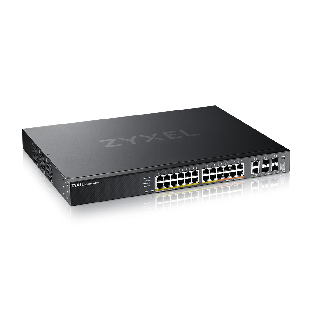 ZYXEL Xgs2220 30hp - L3 Access Nebulaflex Pro Switch Poe 400w - 24x 1g - 2x 10mg - 4x 10g Sfp+ Gb