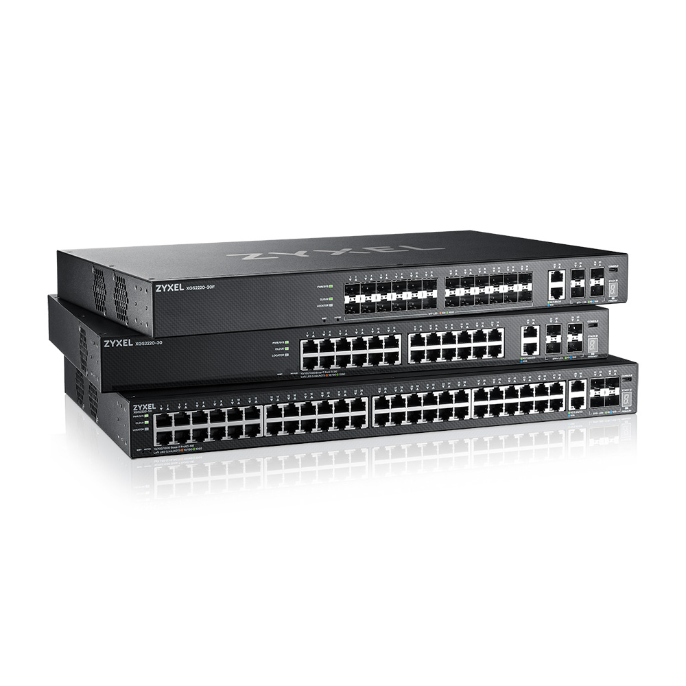 ZYXEL Xgs2220 30hp - L3 Access Nebulaflex Pro Switch Poe 400w - 24x 1g - 2x 10mg - 4x 10g Sfp+ Gb