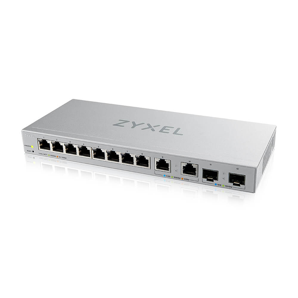 ZYXEL Xgs1210 12 V2 - 12port Web Managed Multi Gigabit Switch With 2x 2.5g And 2x 10g Sfp+