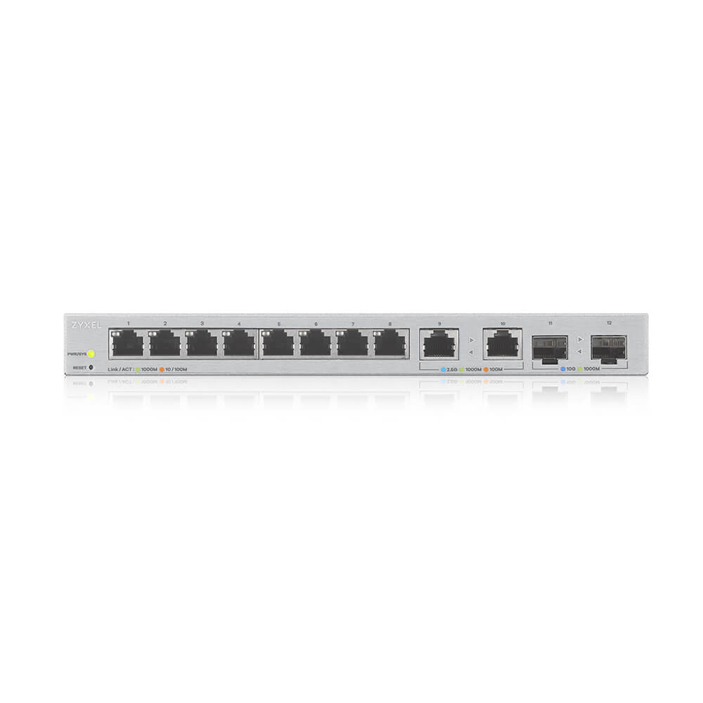ZYXEL Xgs1210 12 V2 - 12port Web Managed Multi Gigabit Switch With 2x 2.5g And 2x 10g Sfp+