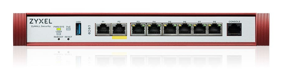ZYXEL Usg Flex 100 H Series Firewall - 7gigabit Userdefinable Ports 11g Poe+ 1USB With 1 Year Security Bundle Uk