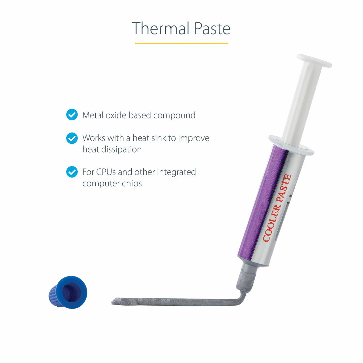 STARTECH.COM Heatsink Grease Silver Based Thermal Tube 1.5g