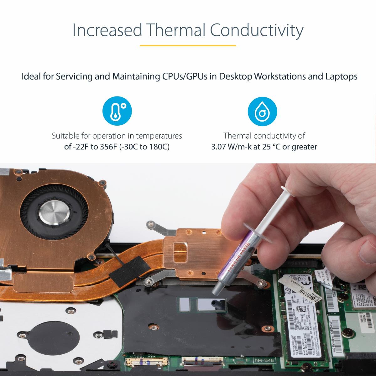 STARTECH.COM Heatsink Grease Silver Based Thermal Tube 1.5g