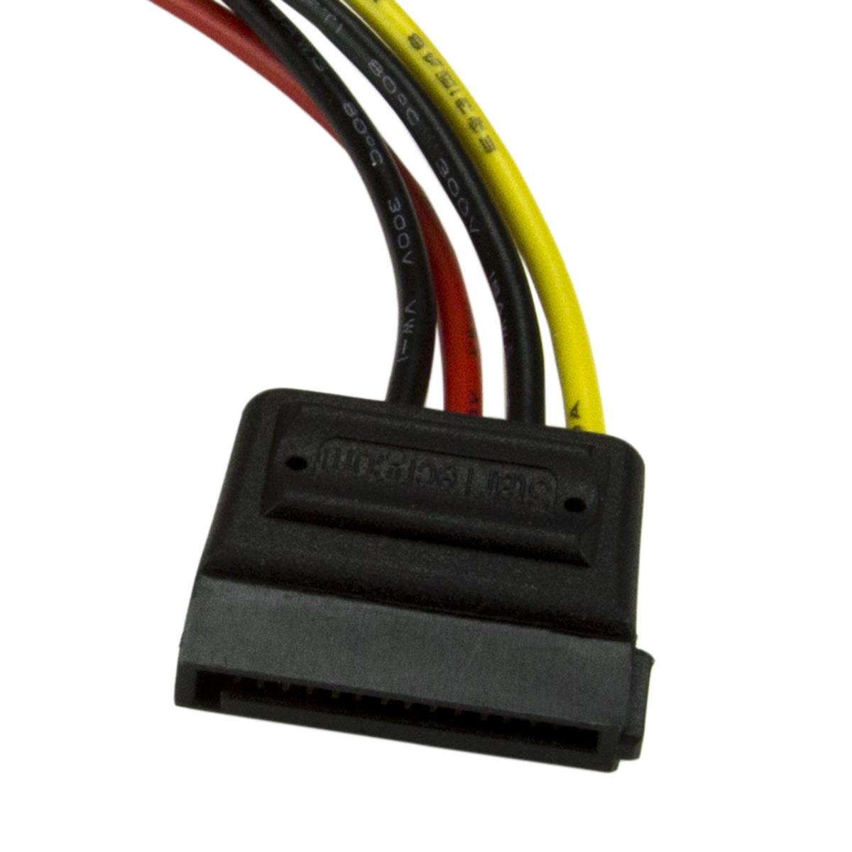 STARTECH.COM Power Cable Adapter 4 Pin Molex To SATA 4pin 6in