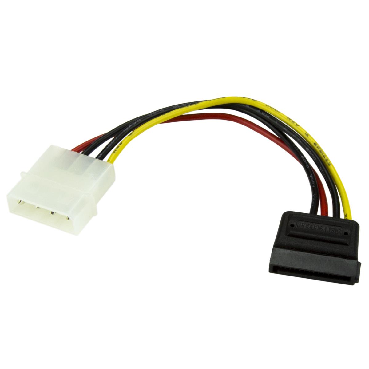 STARTECH.COM Power Cable Adapter 4 Pin Molex To SATA 4pin 6in
