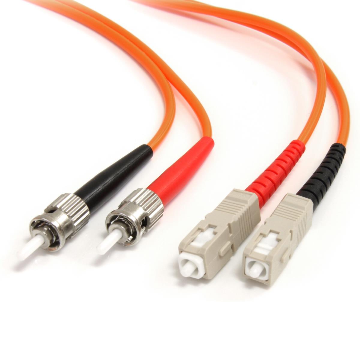 STARTECH.COM Fiber Optic Cable 62.5/125 Multimode Duplex St-male/ Sc-male 2m