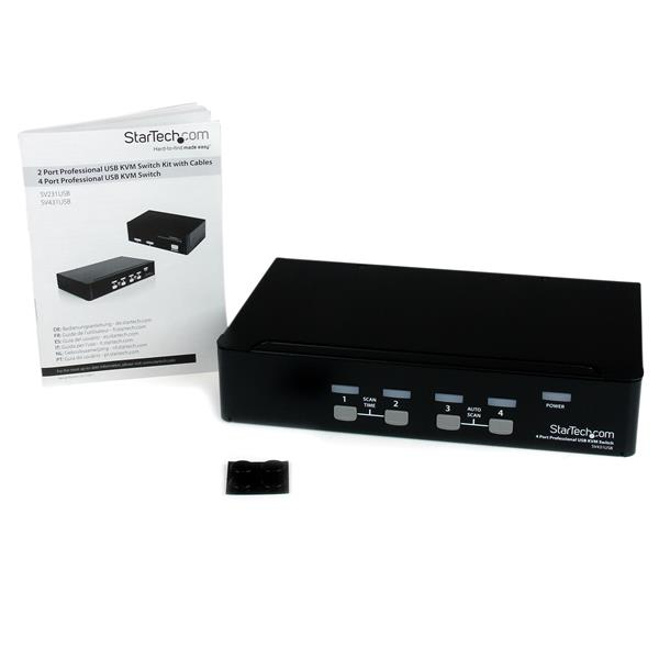 STARTECH.COM KVM Switch With Hub 4 Port Professional Vga USB