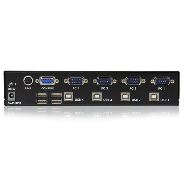 STARTECH.COM KVM Switch With Hub 4 Port Professional Vga USB