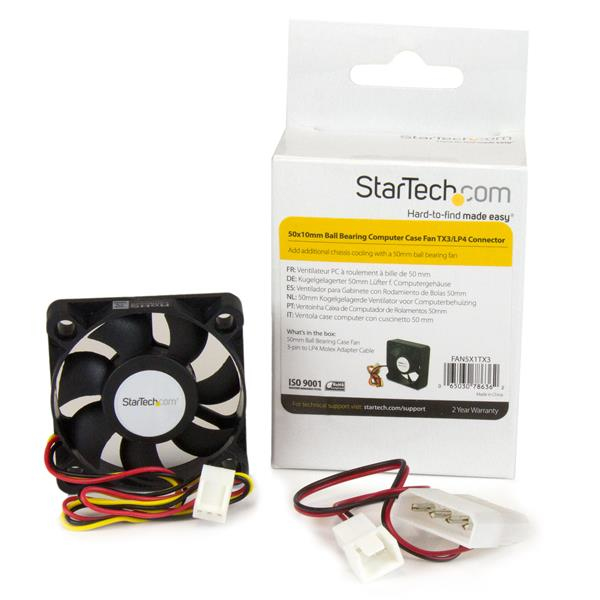 STARTECH.COM Cpu Cooling Fan 5x1cm Tx3 Replacement Ball Bearing Fan
