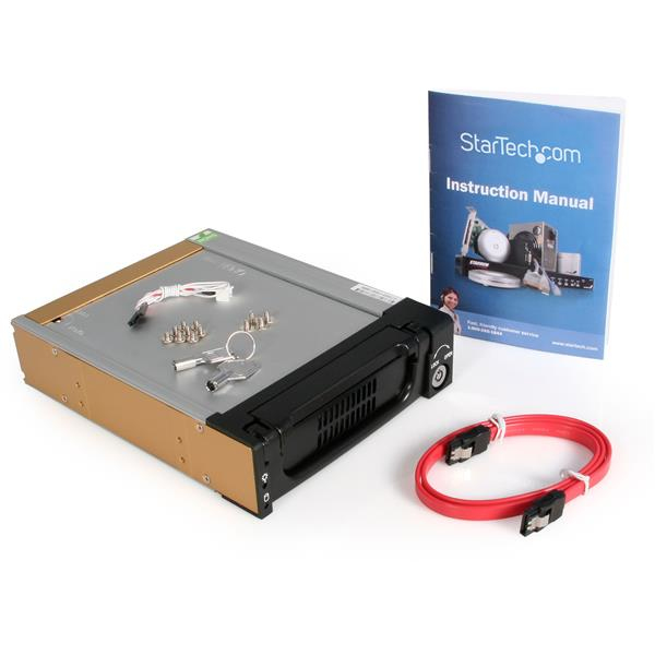 STARTECH.COM Drive Drawer Removable Aluminum SATA Black