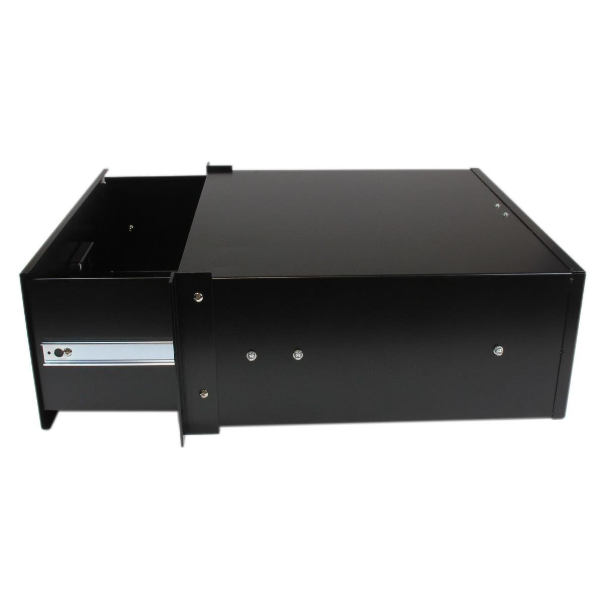 STARTECH.COM 4U BLACK STEEL STORAGE DRAWER FOR 19IN RACKS AND CABINETS