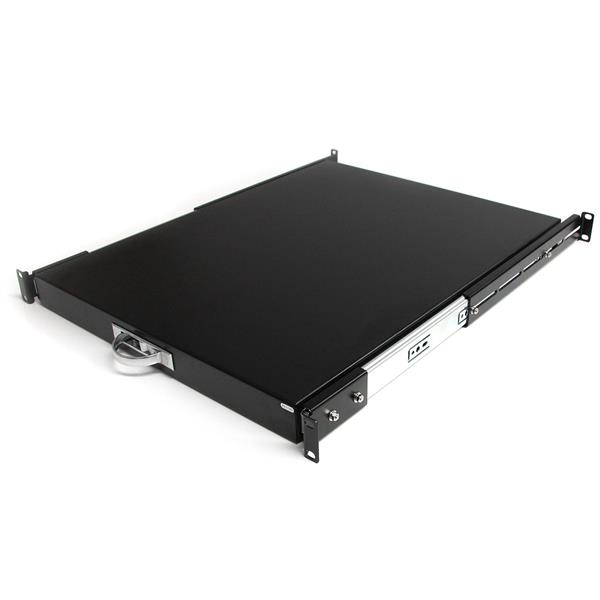 STARTECH.COM 22IN BLACK DEEP SLIDING SERVER RACK CABINET SHELF
