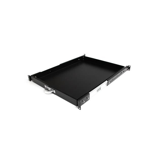 STARTECH.COM 22IN BLACK DEEP SLIDING SERVER RACK CABINET SHELF