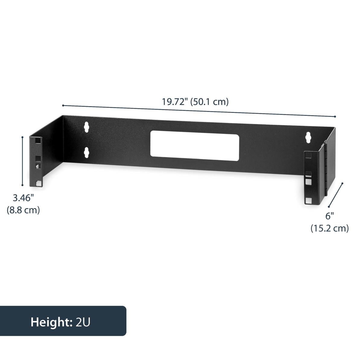 STARTECH.COM Wallmount Bracket 2u 19 Inch Hinged