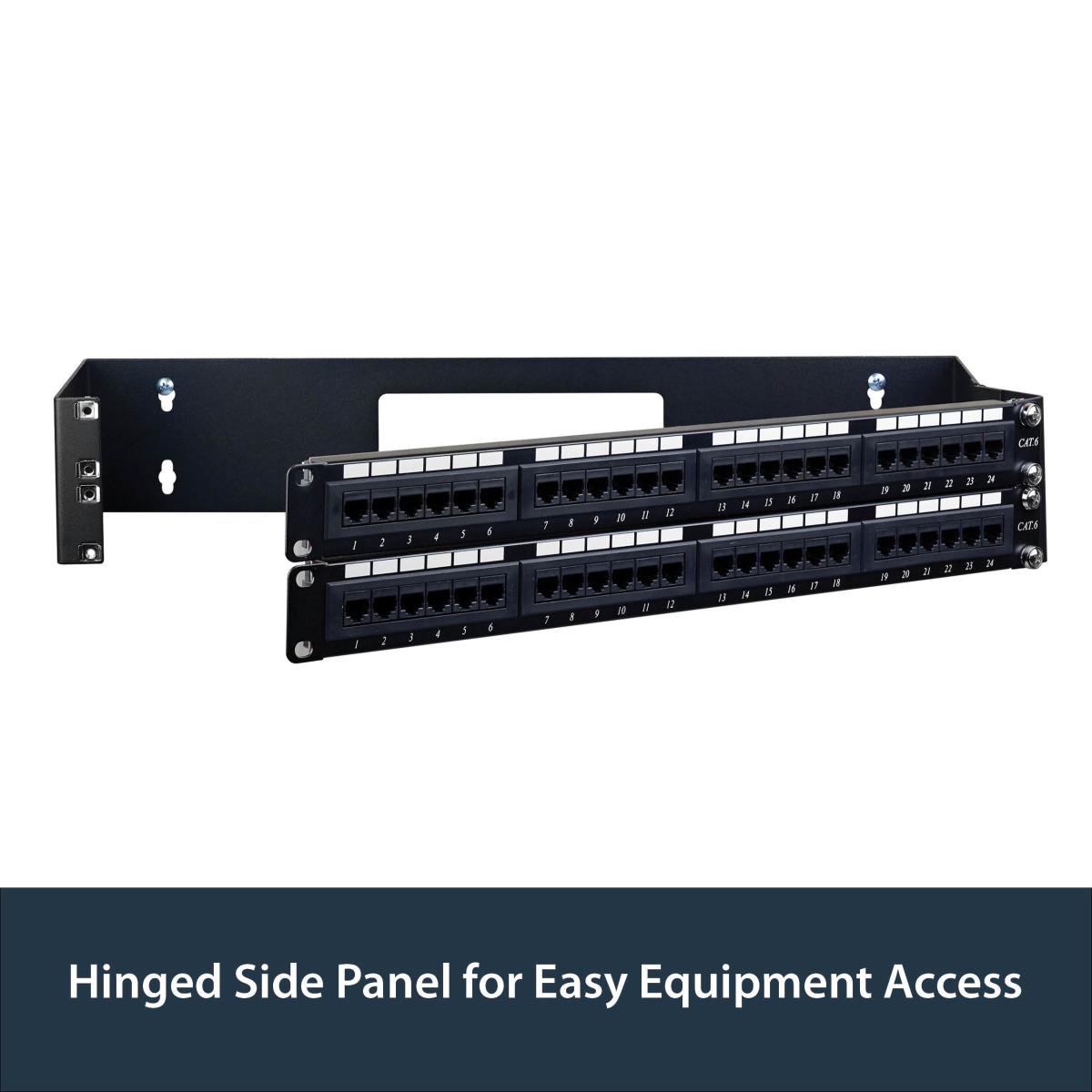 STARTECH.COM Wallmount Bracket 2u 19 Inch Hinged