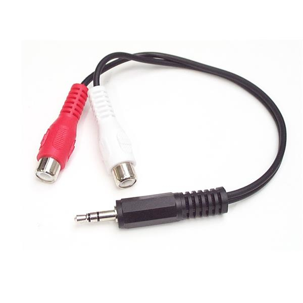 STARTECH.COM Stereo Headphone Jack 3.5mm M/ 2x Rca F 6in