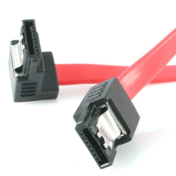 STARTECH.COM Latching SATA Cable - 1 Right Angle M/m 30cm