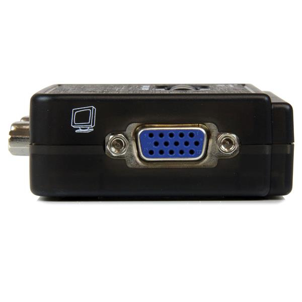 STARTECH.COM KVM Switch Kit USB 2 Port With Audio And Cables Black