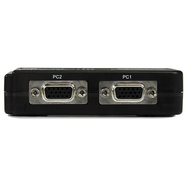 STARTECH.COM KVM Switch Kit USB 2 Port With Audio And Cables Black