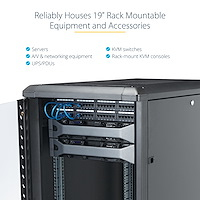 STARTECH.COM Knock-down Server Rack Cabinet With Casters 22u 36in