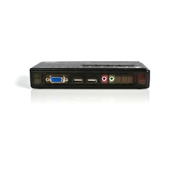 STARTECH.COM KVM Switch Kit USB 4 Port With Cables And Audio Black